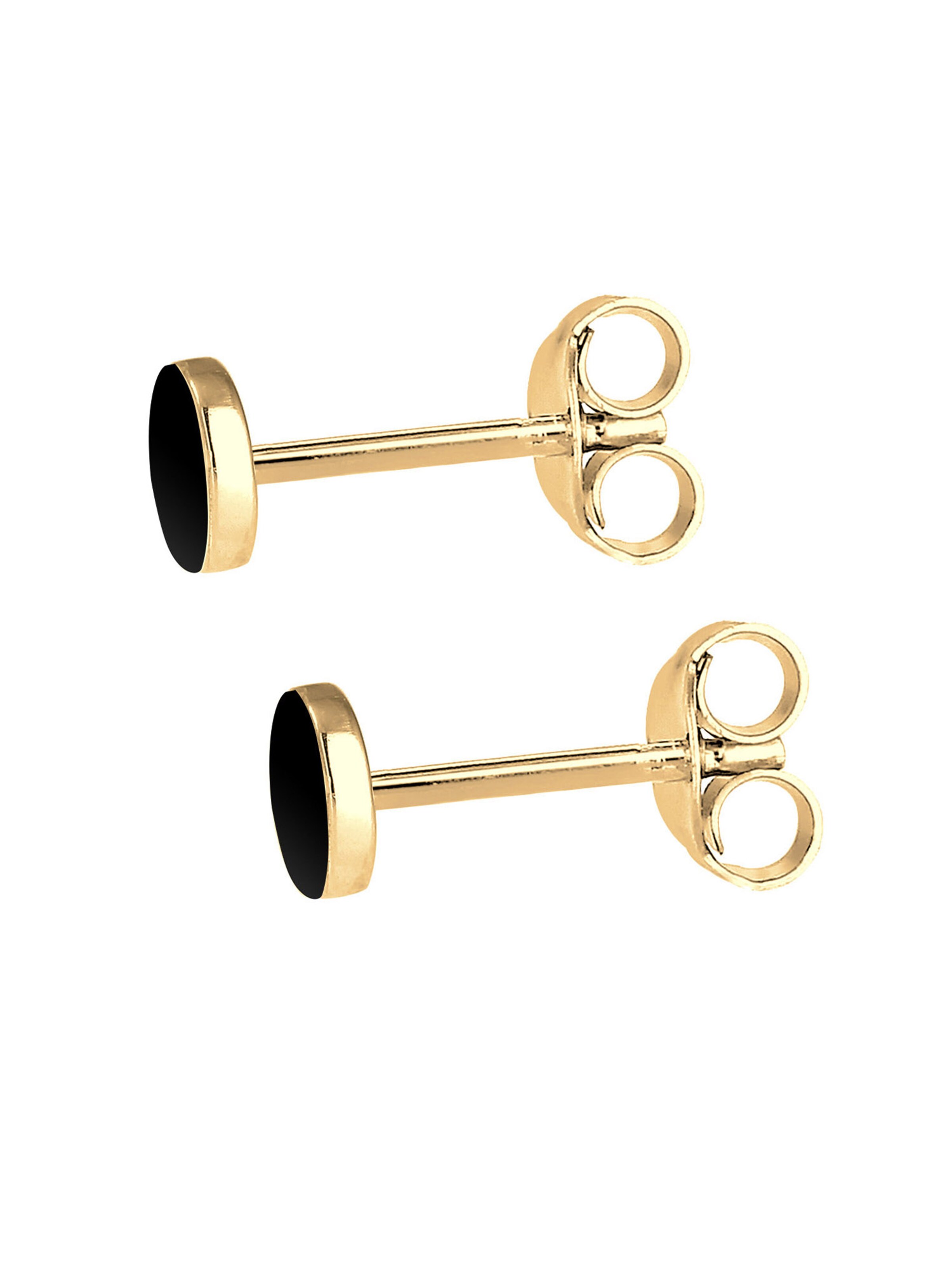 ELLI Náušnice 'Geo' - Čierna