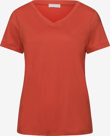 Hanro - Camisa 'Sleep & Lounge' em laranja: frente