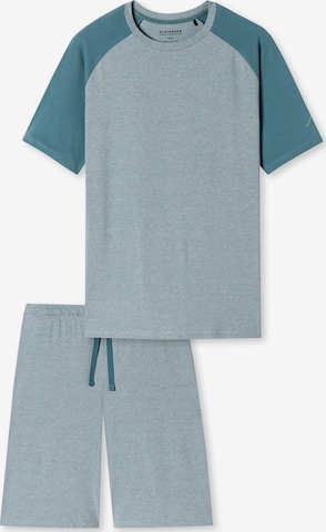 Pyjama court '95/5 Nightwear' SCHIESSER en bleu : devant