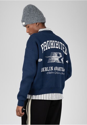Pullover 'Avantgarde' di Prohibited in blu: frontale