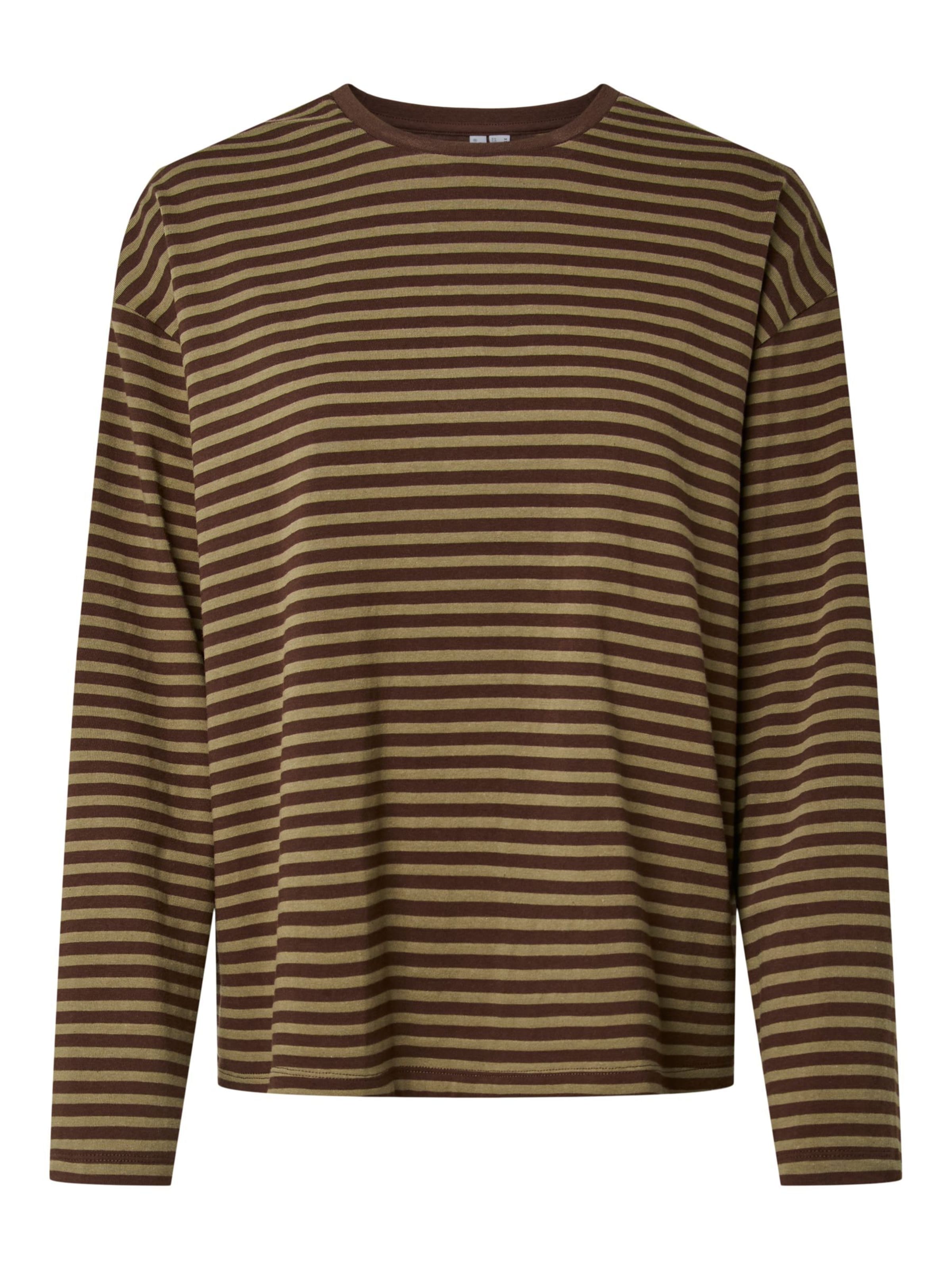 T-shirt 'PCSadie' PIECES en marron : devant