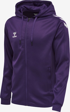Hummel Athletic Zip-Up Hoodie in Purple