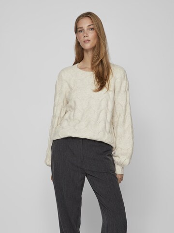 VILA Sweter 'ELLA' w kolorze biały: przód
