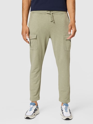 TOM TAILOR Regular Cargo trousers in Green: front