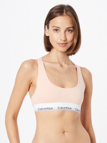 Calvin Klein Underwear Bralette Bra in Orange: front