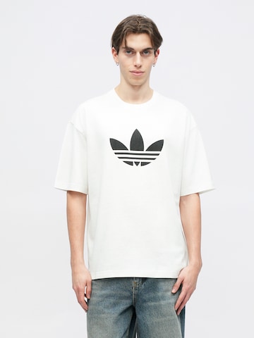 ADIDAS ORIGINALS Koszulka 'Adicolor Trefoil' w kolorze biały: przód