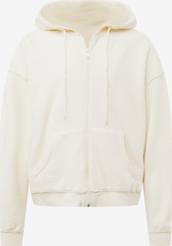 AMERICAN VINTAGE Zip-Up Hoodie 'BOBYPARK' in Beige: front