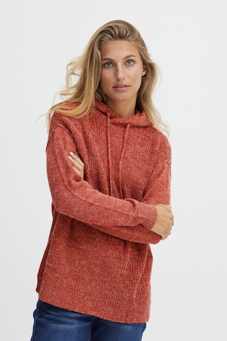 Fransa Sweater 'ERETTA' in Orange: front