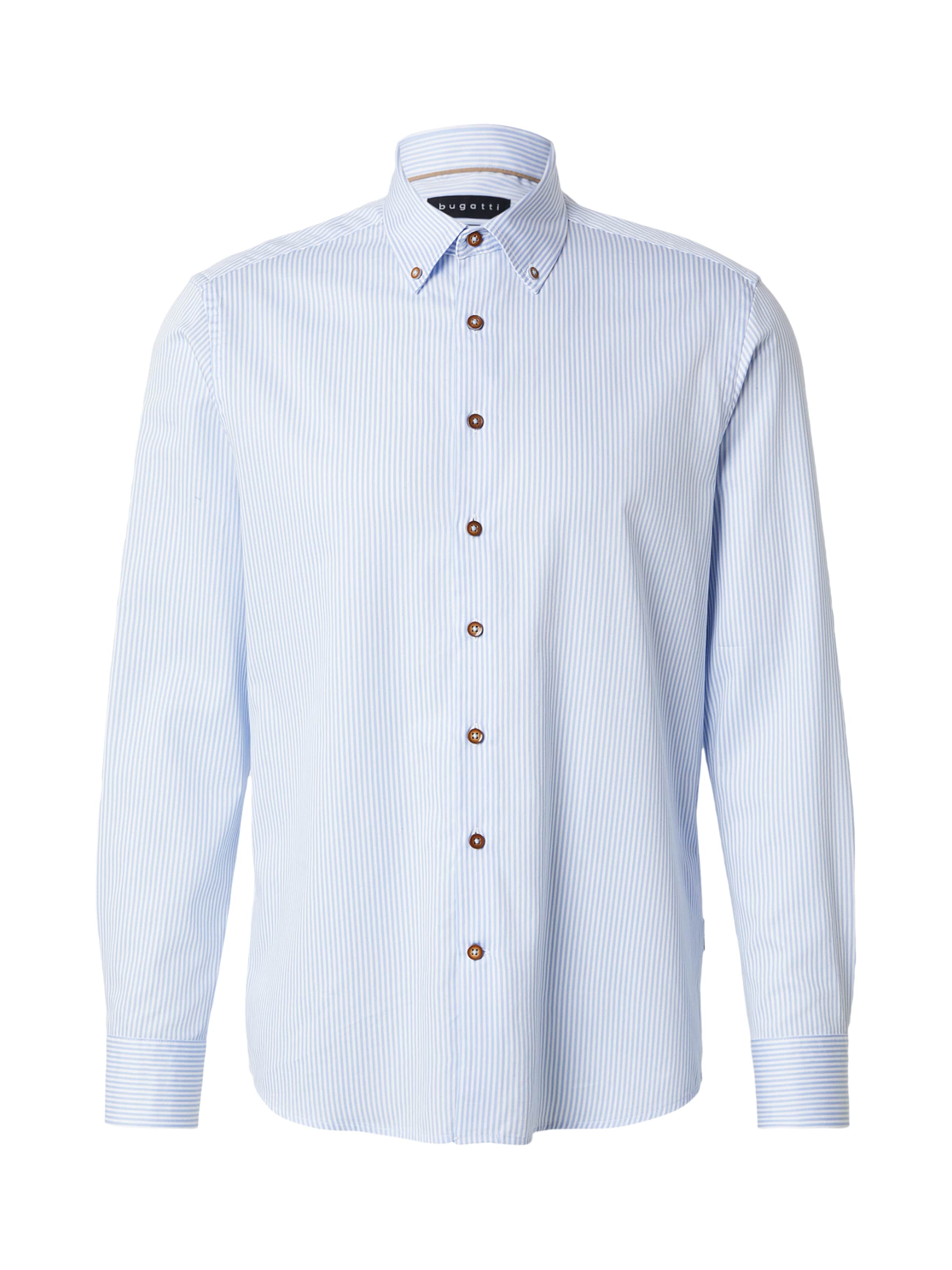 bugatti Chemise en bleu clair / blanc, Vue avec produit