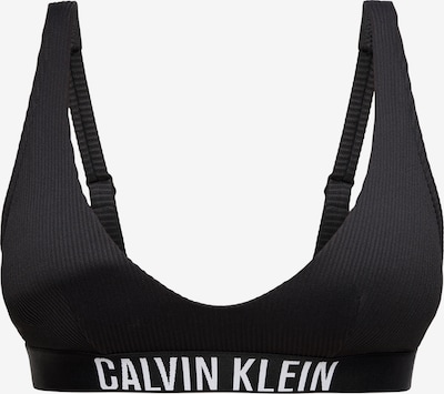 Calvin Klein Swimwear Bikinitoppi 'Intense Power' värissä musta / valkoinen, Tuotenäkymä