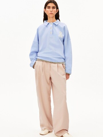 ARMEDANGELS Sweater 'POLO SWEAT' in Blue