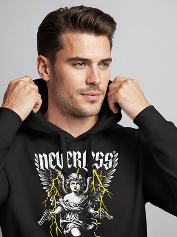 Neverless Sweatshirt 'Guns' in Black