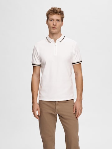 SELECTED HOMME Μπλουζάκι 'TOULOUSE' σε λευκό: μπροστά