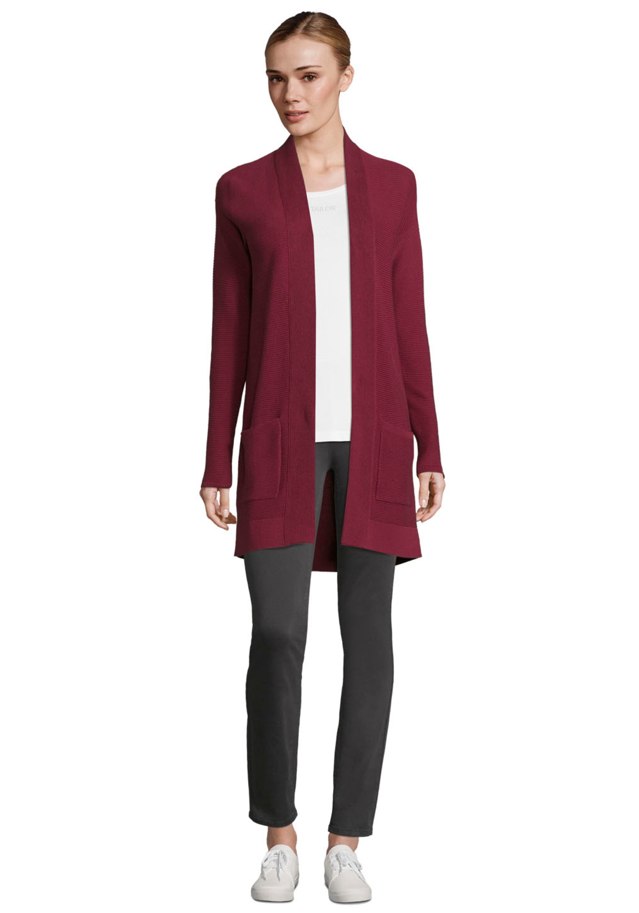 TOM TAILOR Strickjacke in Rot