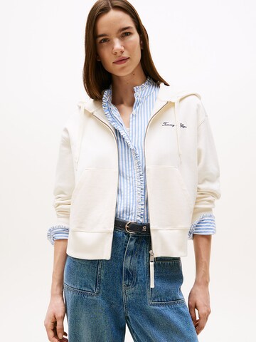 TOMMY HILFIGER Sweatvest in Wit: voorkant