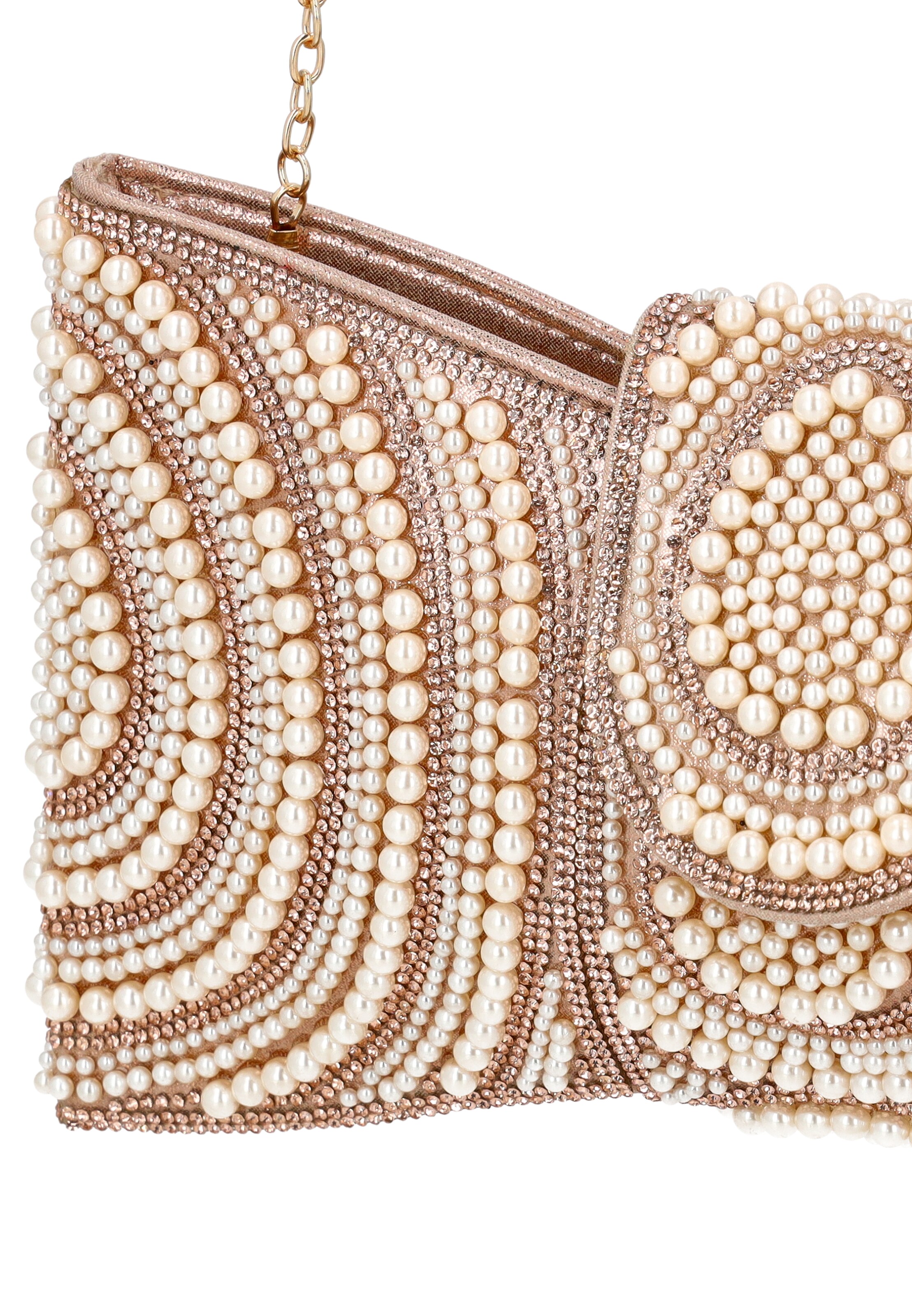 faina Clutch in Beige