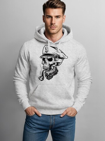 Neverless Sweatshirt 'Captain Skull 2'‌ in Grau