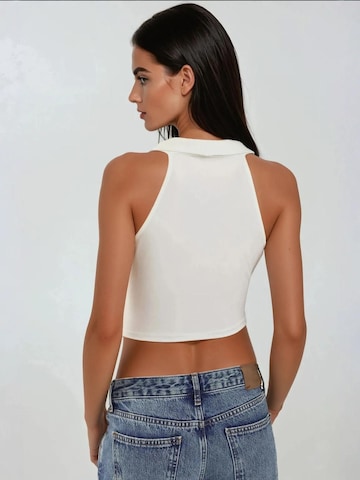 Hiccup Top in White