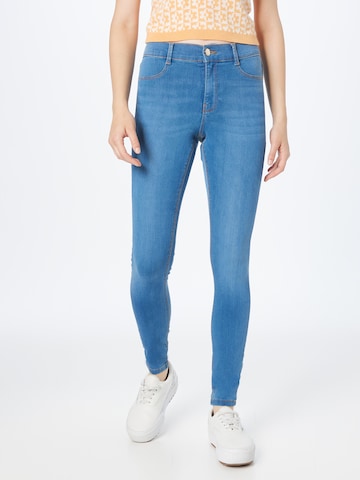 Skinny Jeans 'Frankie' de la Dorothy Perkins pe albastru: față