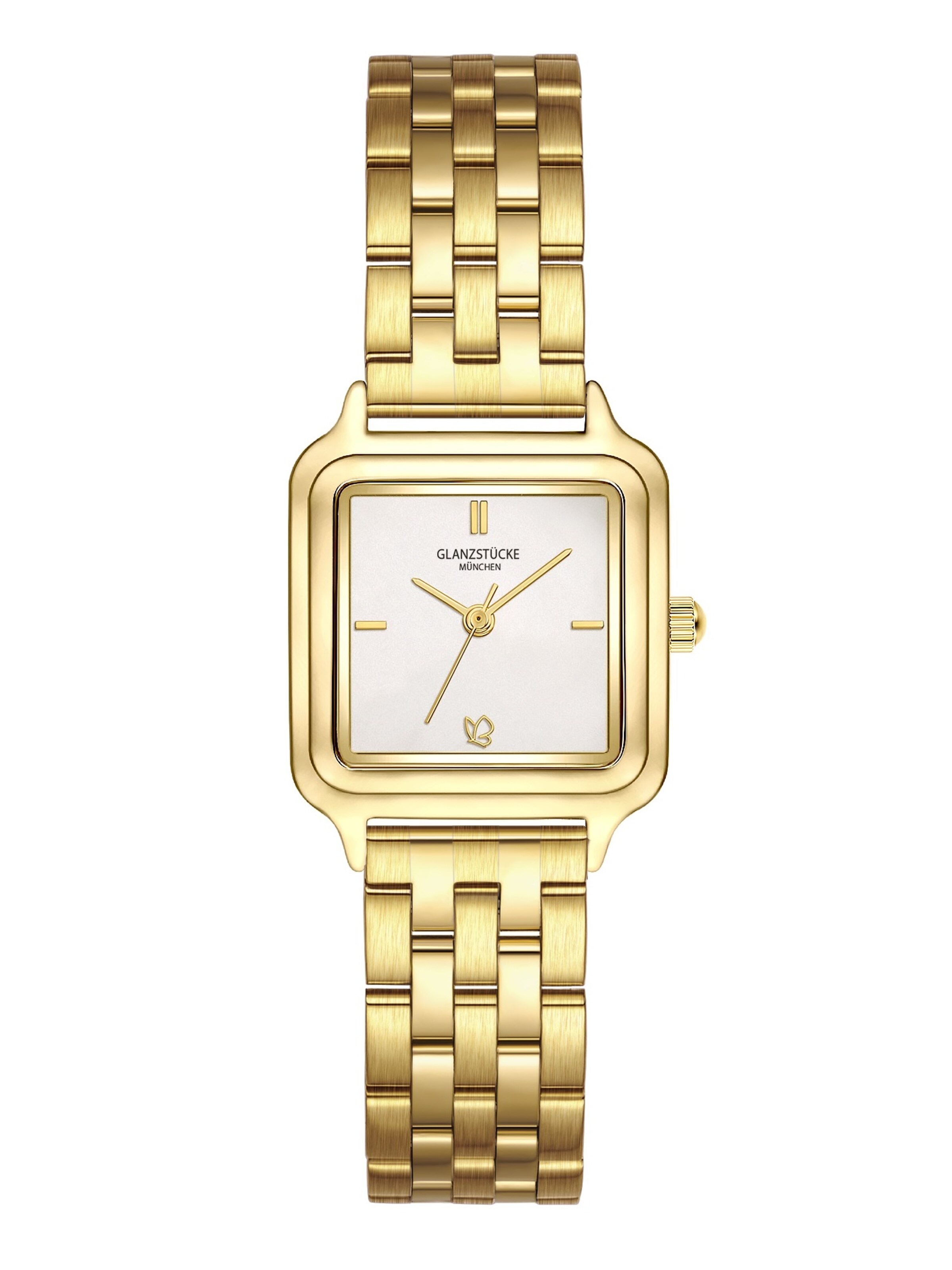 Glanzstücke München - Reloj analógico en oro: frente