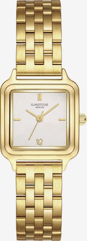Glanzstücke München Analoguhr in Gold: Vorderseite