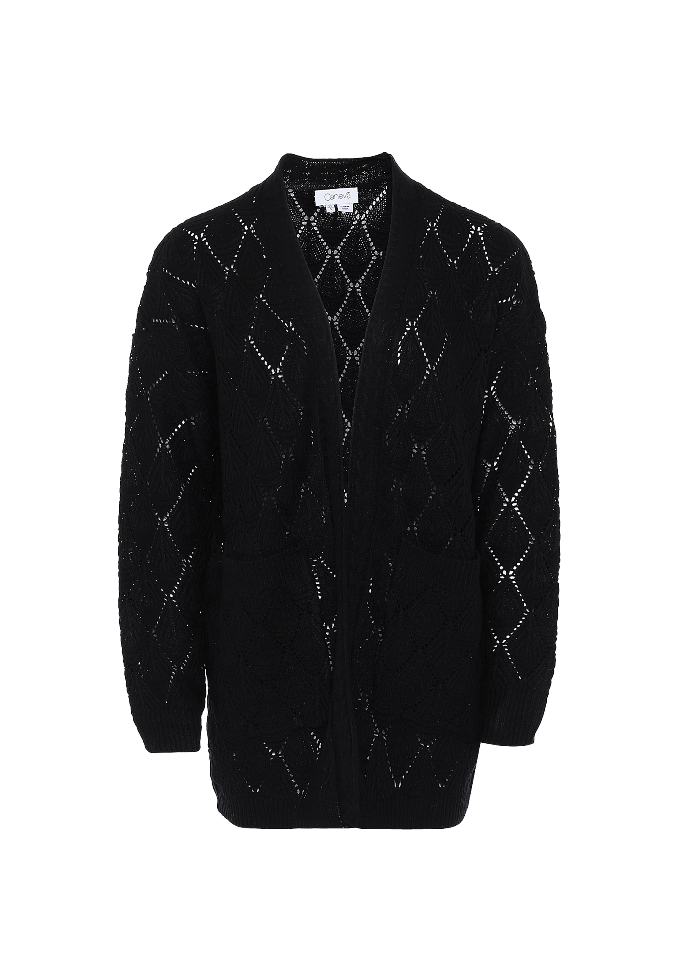 caneva Вязаная кофта в Черный: спереди