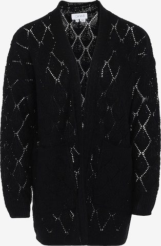 caneva Knit Cardigan in Black: front