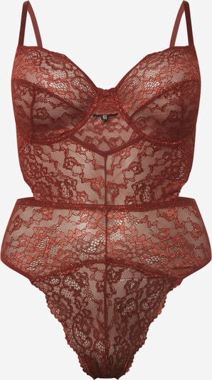 Body Missguided Plus pe maro ruginiu, Vizualizare produs