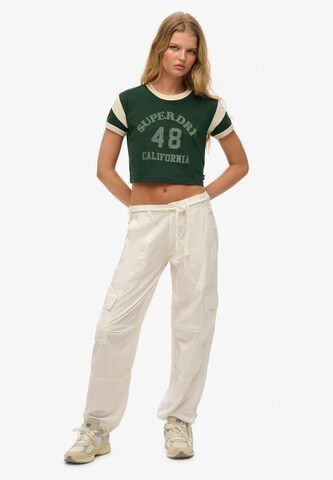 Superdry Loose fit Cargo trousers in White