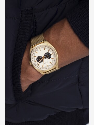 GUESS Analoog horloge 'Blazer' in Goud