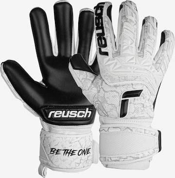 REUSCH Athletic Gloves 'Attrakt Freegel Infinity' in White: front