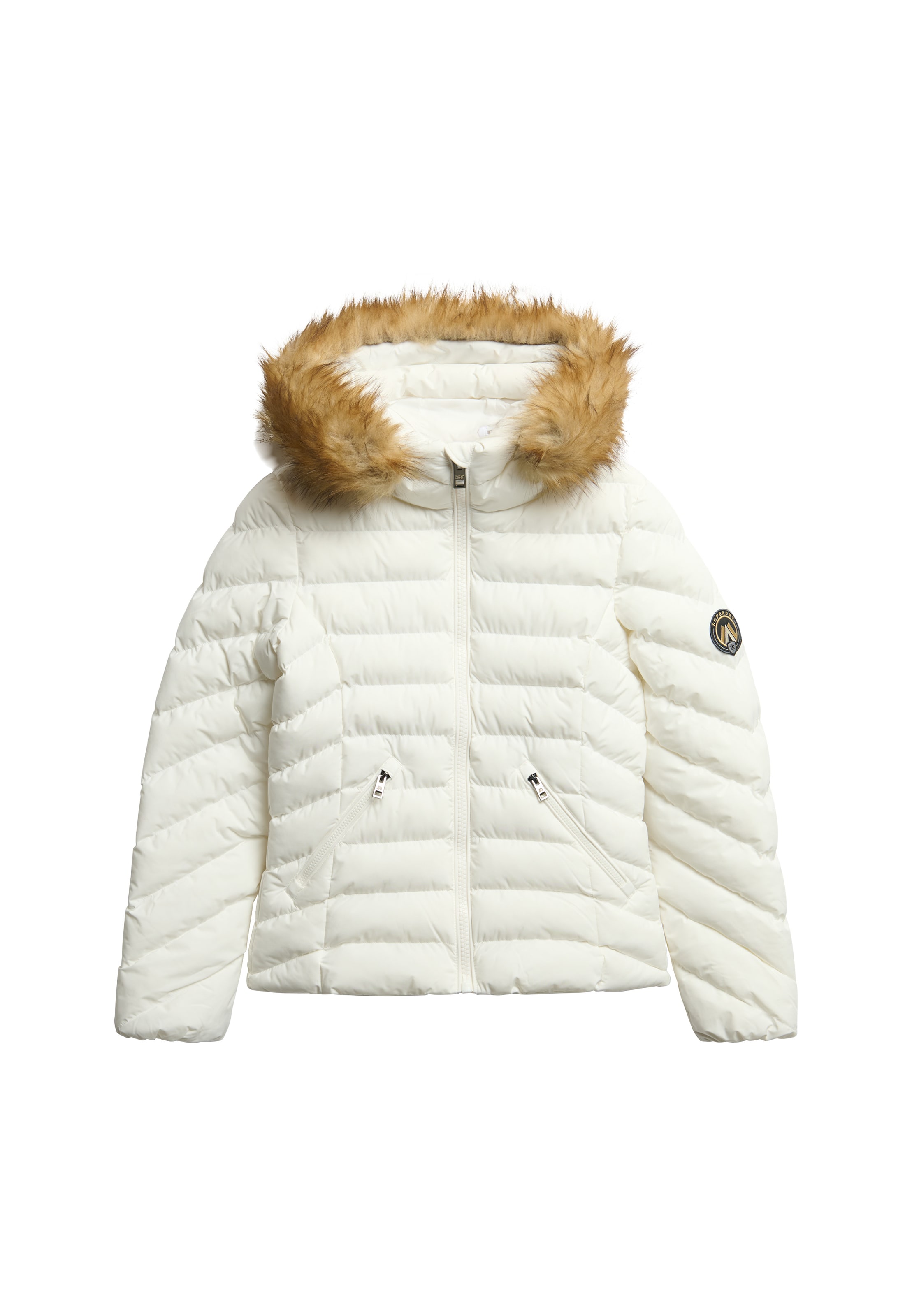 Veste d’hiver 'Fuji' Superdry & Co en blanc : devant