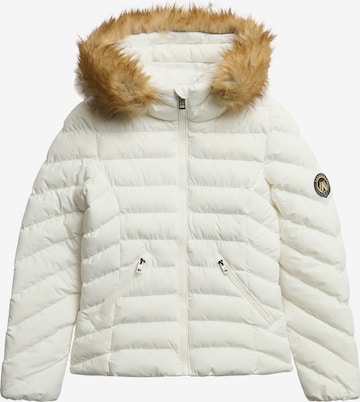 Veste d’hiver 'Fuji' Superdry & Co en blanc : devant