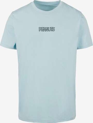 T-Shirt 'Peanuts' Merchcode en bleu : devant