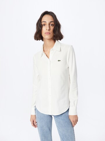 LACOSTE Blouse in White: front