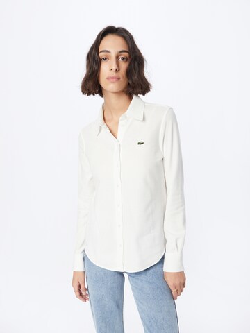 LACOSTE Bluse in Weiß: predná strana