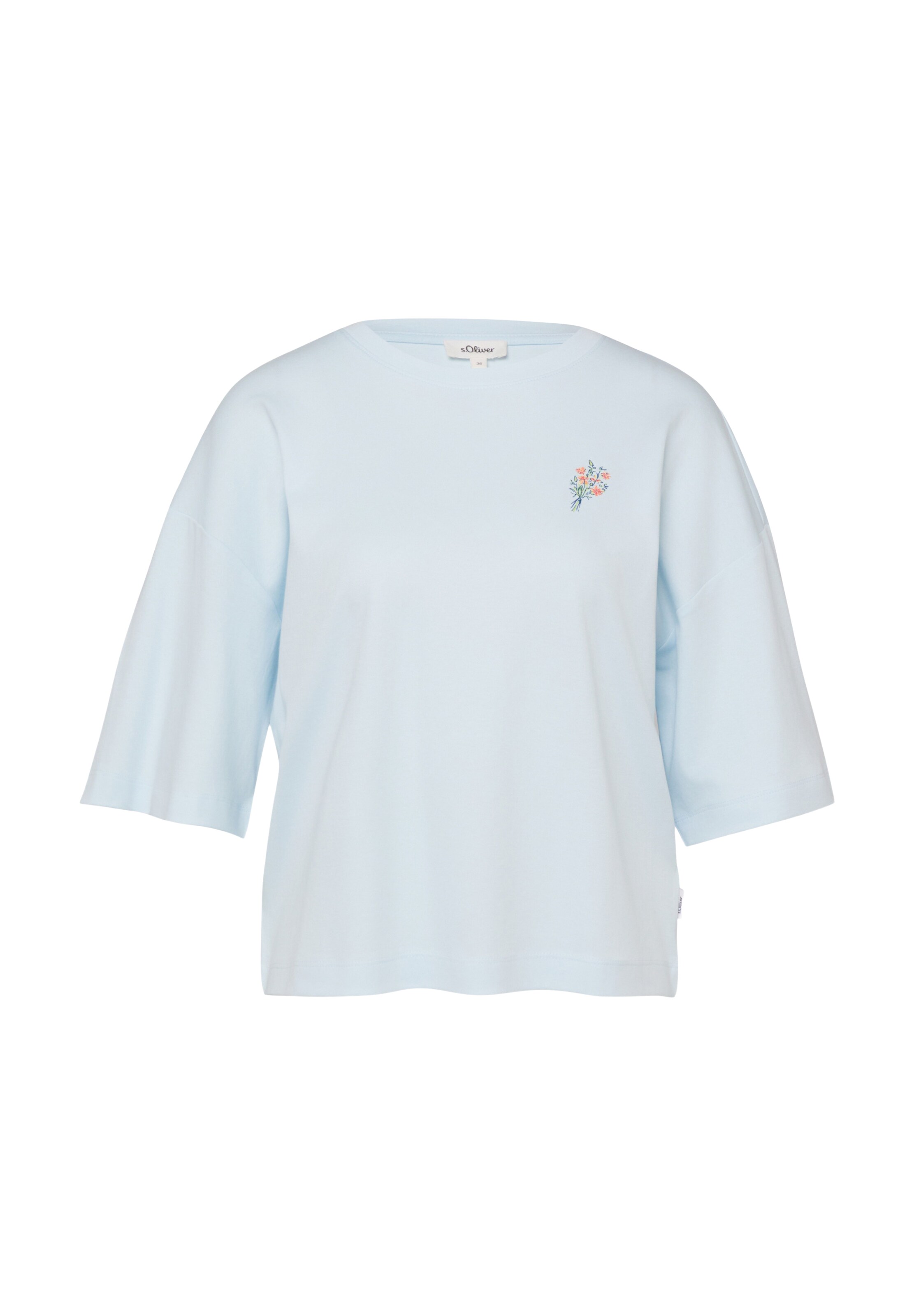 s.Oliver T-Shirt in XXS in navy / hellblau / gelb / grün, Produktansicht