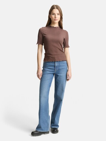 TOM TAILOR DENIM Shirt in Bruin