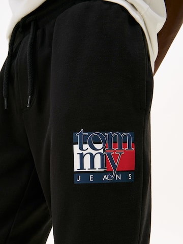 Tommy Jeans Zwężany krój Spodnie w kolorze czarny