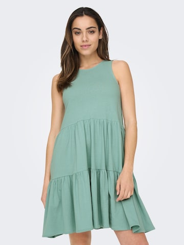 ONLY - Vestido de verão em verde: frente