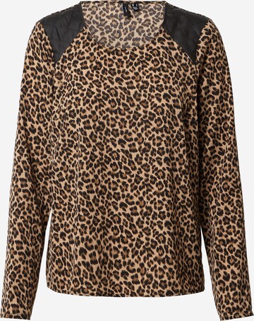 VERO MODA Shirt 'SERENA' in Bruin: voorkant