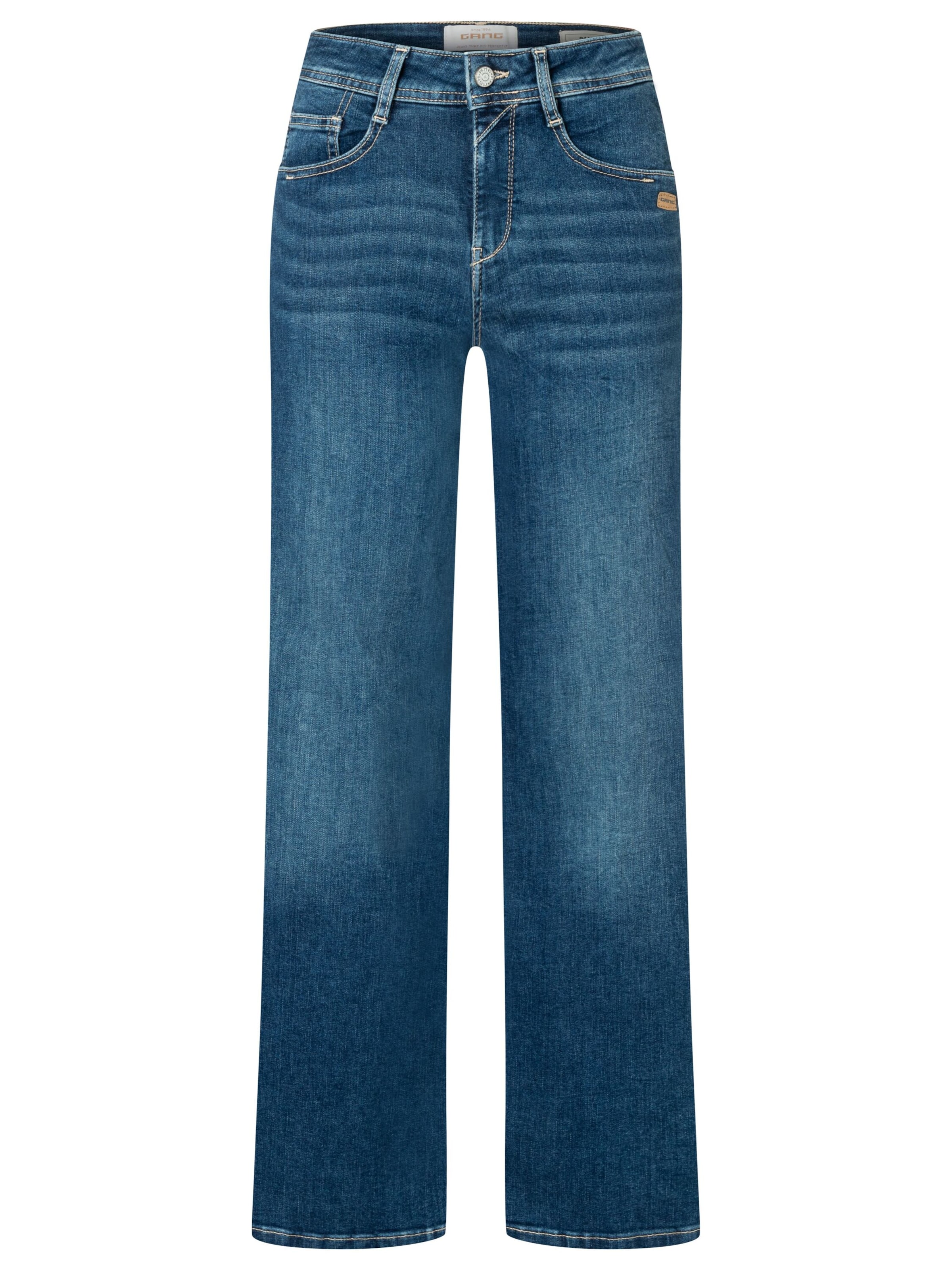 Gang Loosefit Jeans '94AMELIE WIDE ' in Blauw: voorkant
