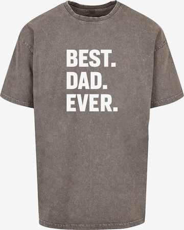 T-Shirt 'Fathers Day - Best Dad Ever' Merchcode en gris : devant