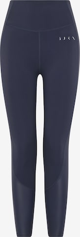 Born Living Yoga Skinny Sportbroek ' Luana ' in Blauw: voorkant