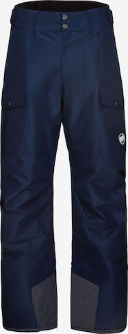 MAMMUT Outdoorhose 'Fall Line HS Thermo' in Blau: Vorderseite