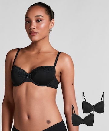 Hunkemöller T-shirt BH in Zwart