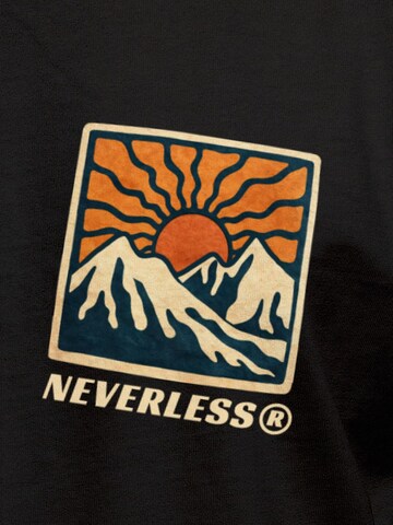 Neverless Shirt 'Stay Positive' in Black