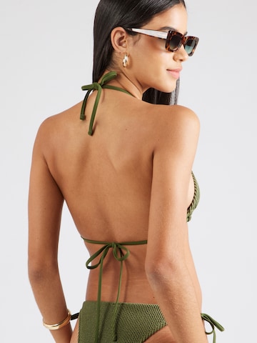 TOPSHOP Triangel Bikinitop in Groen