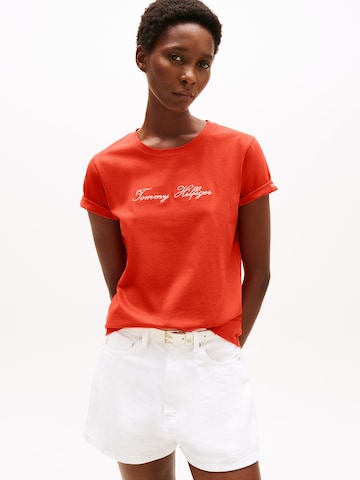 TOMMY HILFIGER - Camisa em laranja: frente