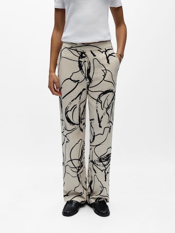 OBJECT Широкий Штаны 'OBJSANNE ALINE' в Бежевый: спереди